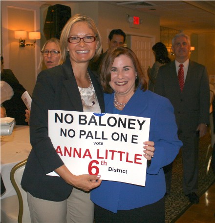 2 Smart Girls, Diane Gooch and Anna Little, together at the Affilated Club's Freeholder Dinner, Oct. 11, 2010