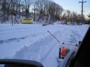 Route 36 at about 4pm. Highlands on the left, Middletown on the right.