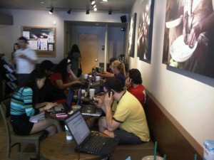 Wifi users take over Middletown Starbucks