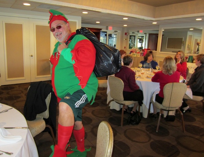 Howell Mayor Bob Walsh, left, and Holmdel Mayor Serena DiMaso, compete for support in their race for Freeholder, at the Monmouth County Federation of Republican Women's Holiday Luncheon.