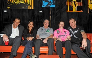 ASBURY PARK, NJ - JANUARY 12:  NFL player, Christian Peter,Tabloid personality Ashley Dupre, PBA bowlers Johnny Petraglia, Kelly Kulick and WCW wrestler Diamond Dallas Page attends the 2012 Light of Day New Jersey Rock N' Bowl A Thon at Asbury Lanes on January 12, 2012 in Asbury Park, New Jersey.  (Photo by Bobby Bank/Getty Images)