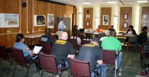 Monmouth County Freeholder Director Thomas A. Arnone addressing the Asbury Park/Neptune NAACP on Saturday, September 29 at the Neptune Library