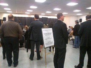 Standing room only for the "Ask the recruiters"  seminar. Brookdale Community College, April 4, 2014