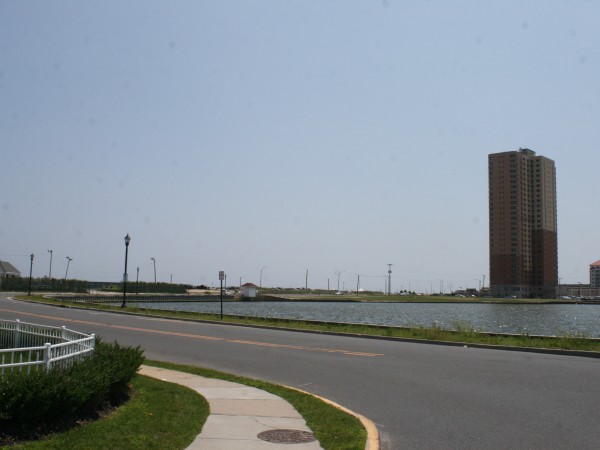 Bradley Cove, Deal Lake and Asbury Tower. July 23, 2014