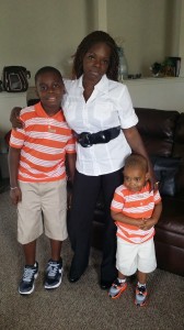 Shaneen Allen and her sons Niare and Sincere