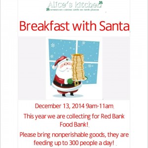 Breakfast with Santa at Alice's