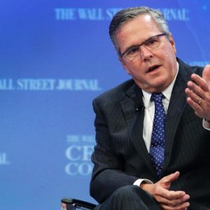 Former Florida governor Jeb Bush addresses the Wall Street Journal CEO Council in Washington, Dec. 1, 2014. Reuters/Jonathan Ernst