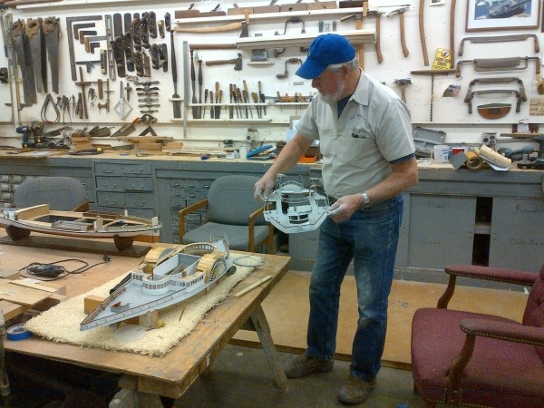 Hans  MiKaitis is restoring two replicas of early 1900's Keansburg Steamships