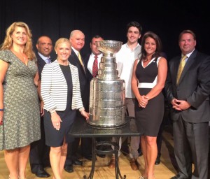 NHL Star Trevor VanReimsdyk, a CBA graduate, brought the Stanley Club to Middletown