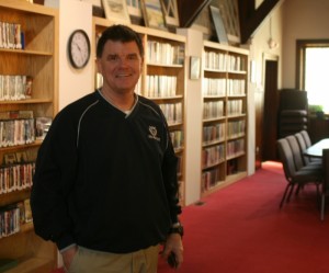 Councilman Charlie Rooney in the Sea Bright Library