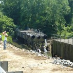 Bridge collapse, water main break, reduces water for 55,000 Monmouth residents