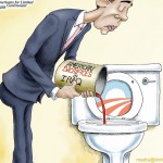 Cartoon: ‘Down the Drain’