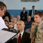 Christie’s ‘randomly’ chosen Boy Scout at town hall wasn’t left entirely to chance