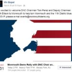 Radical National Dem Leaders Coming to Monmouth to Support Gopal