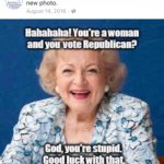 Monmouth Dems’ Hate Group: Women who vote Republican are stupid