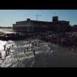 Shrinkage Alert: Asbury Park plunge makes splash in frigid waters (Drone Video)