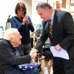 Congressman Chris Smith honors WWII Vet on his birthday