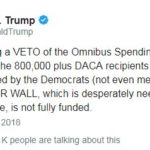 Trump says he’s considering closing the government because Dems blocked Dreamer protections and border wall