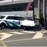 Police SUV and NJ Transit Train Collide in Long Branch