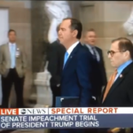 Did Arnone heckle Impeachment Managers?